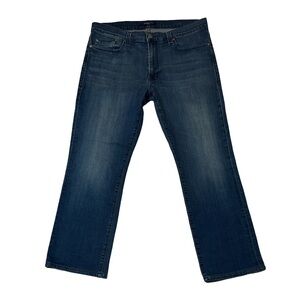 Fidelity mens 38x30 straight leg Hendrix cotton blend stretch denim blue jeans